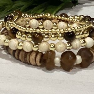 14K Gold Plated Custom Bracelet Stack - Set of 4